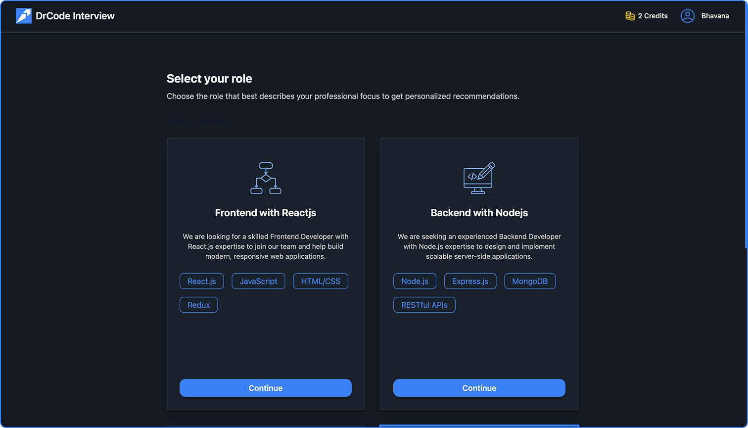 Select Your Role